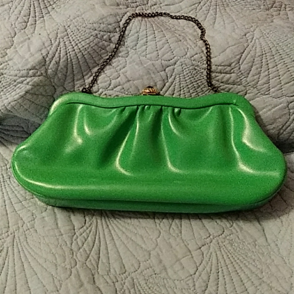 Womans  Green clutch